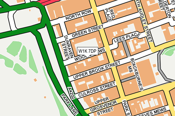 W1K 7DP map - OS OpenMap – Local (Ordnance Survey)