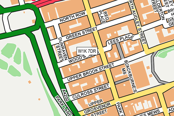 W1K 7DR map - OS OpenMap – Local (Ordnance Survey)