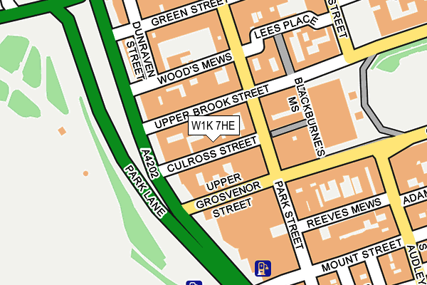 W1K 7HE map - OS OpenMap – Local (Ordnance Survey)