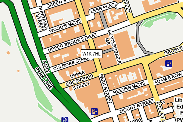 W1K 7HL map - OS OpenMap – Local (Ordnance Survey)