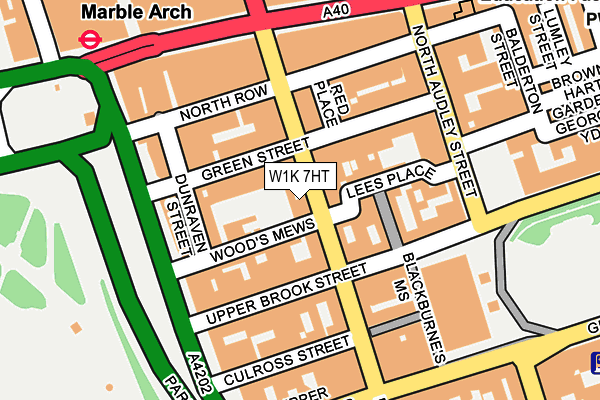 W1K 7HT map - OS OpenMap – Local (Ordnance Survey)