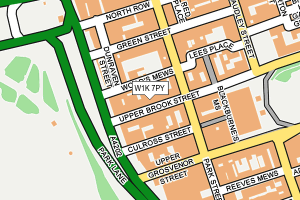 W1K 7PY map - OS OpenMap – Local (Ordnance Survey)