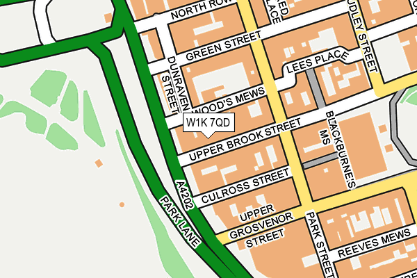 W1K 7QD map - OS OpenMap – Local (Ordnance Survey)