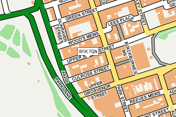 W1K 7QN map - OS OpenMap – Local (Ordnance Survey)