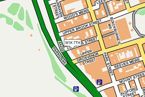 W1K 7TH map - OS OpenMap – Local (Ordnance Survey)