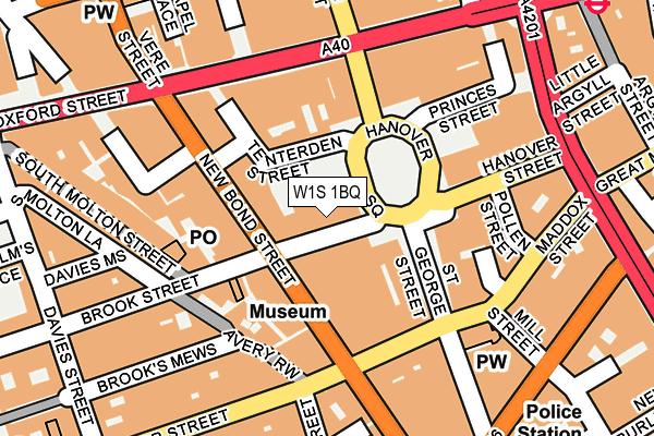 W1S 1BQ map - OS OpenMap – Local (Ordnance Survey)