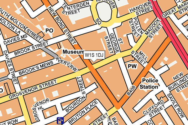 W1S 1DJ map - OS OpenMap – Local (Ordnance Survey)