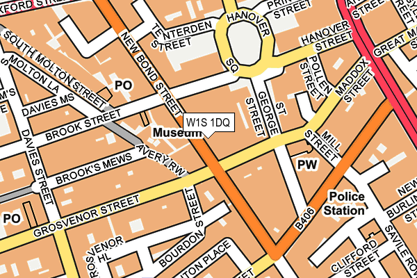 W1S 1DQ map - OS OpenMap – Local (Ordnance Survey)