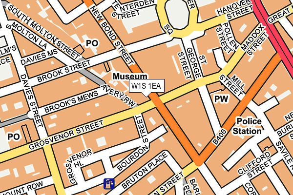W1S 1EA map - OS OpenMap – Local (Ordnance Survey)