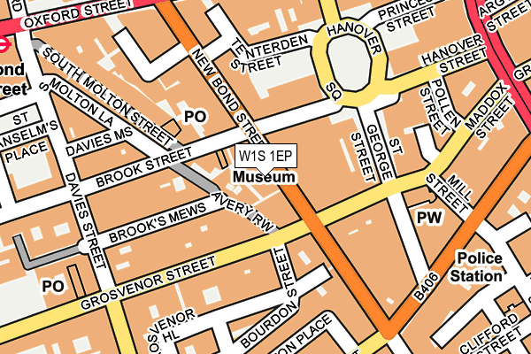 W1S 1EP map - OS OpenMap – Local (Ordnance Survey)