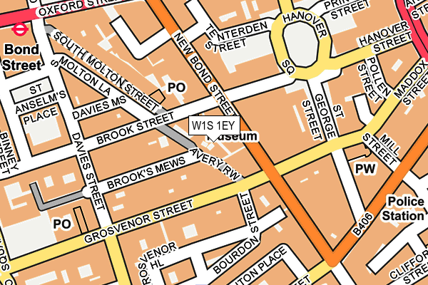 W1S 1EY map - OS OpenMap – Local (Ordnance Survey)