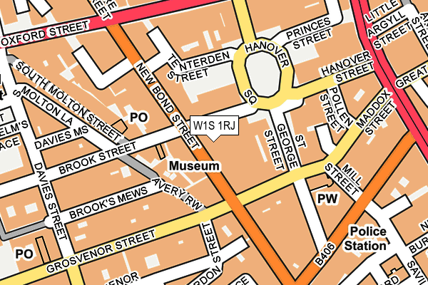 W1S 1RJ map - OS OpenMap – Local (Ordnance Survey)