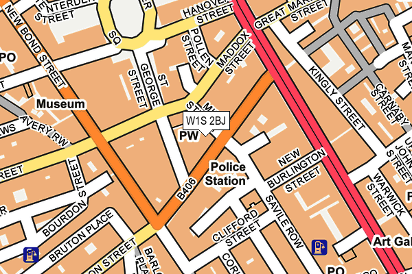 W1S 2BJ map - OS OpenMap – Local (Ordnance Survey)