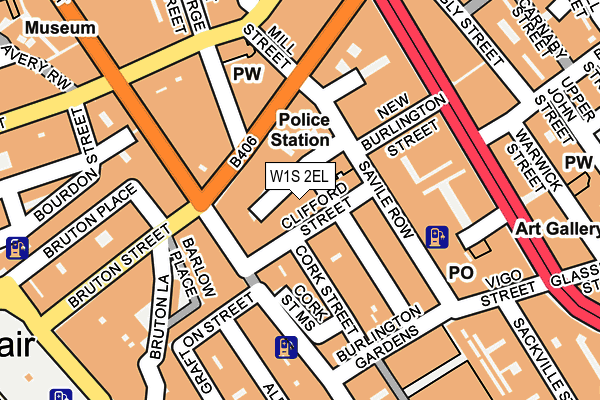 W1S 2EL map - OS OpenMap – Local (Ordnance Survey)