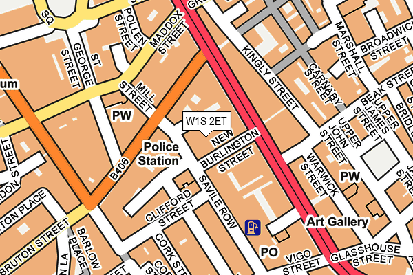 W1S 2ET map - OS OpenMap – Local (Ordnance Survey)