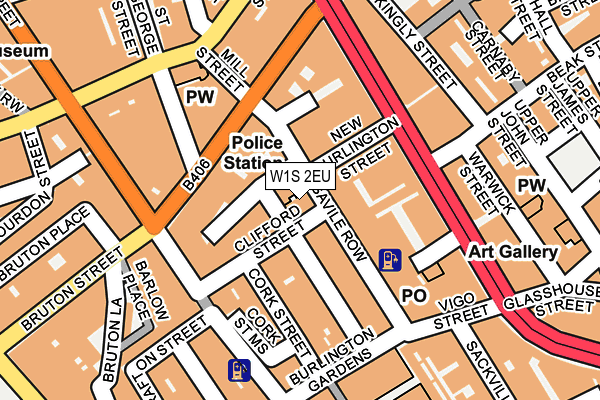 W1S 2EU map - OS OpenMap – Local (Ordnance Survey)