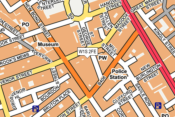 W1S 2FE map - OS OpenMap – Local (Ordnance Survey)