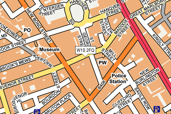 W1S 2FQ map - OS OpenMap – Local (Ordnance Survey)