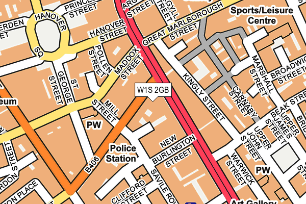W1S 2GB map - OS OpenMap – Local (Ordnance Survey)