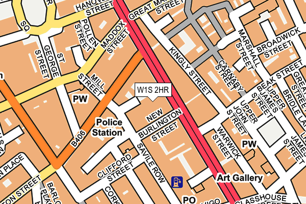 W1S 2HR map - OS OpenMap – Local (Ordnance Survey)