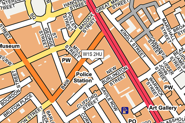 W1S 2HU map - OS OpenMap – Local (Ordnance Survey)