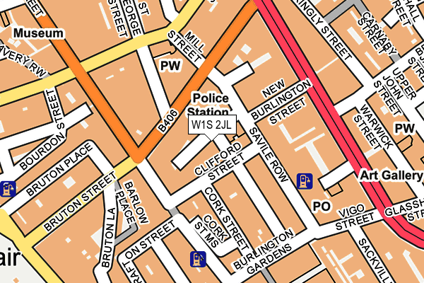 W1S 2JL map - OS OpenMap – Local (Ordnance Survey)