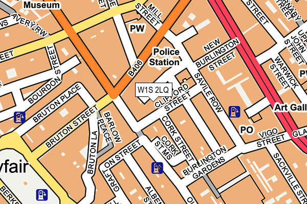 W1S 2LQ map - OS OpenMap – Local (Ordnance Survey)