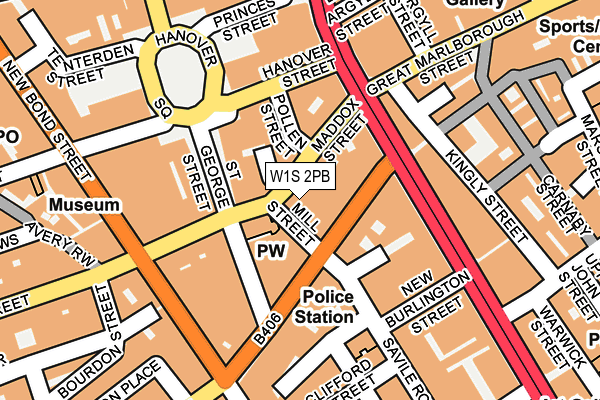 W1S 2PB map - OS OpenMap – Local (Ordnance Survey)