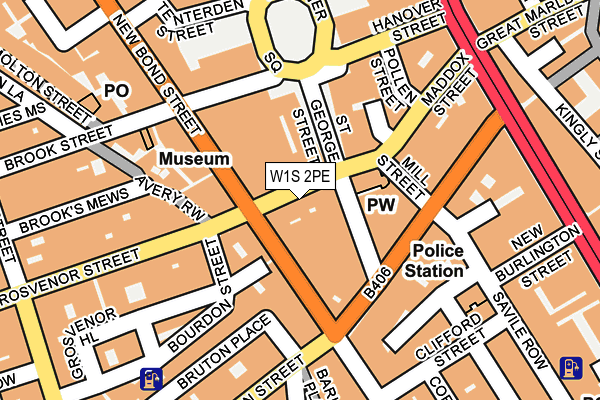 W1S 2PE map - OS OpenMap – Local (Ordnance Survey)