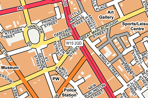 W1S 2QD map - OS OpenMap – Local (Ordnance Survey)