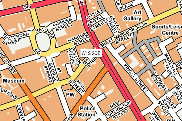 W1S 2QE map - OS OpenMap – Local (Ordnance Survey)