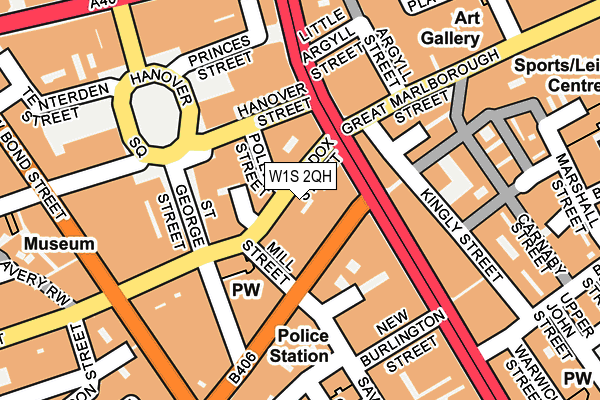 W1S 2QH map - OS OpenMap – Local (Ordnance Survey)