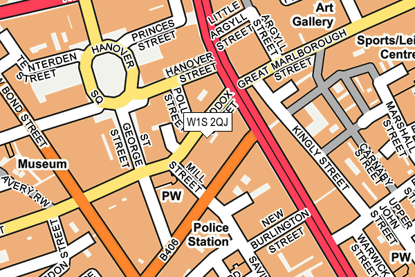 W1S 2QJ map - OS OpenMap – Local (Ordnance Survey)