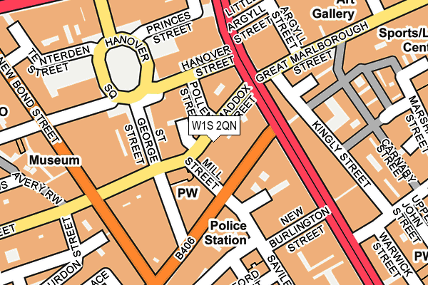 W1S 2QN map - OS OpenMap – Local (Ordnance Survey)