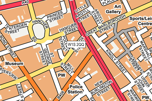 W1S 2QQ map - OS OpenMap – Local (Ordnance Survey)