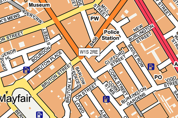 W1S 2RE map - OS OpenMap – Local (Ordnance Survey)