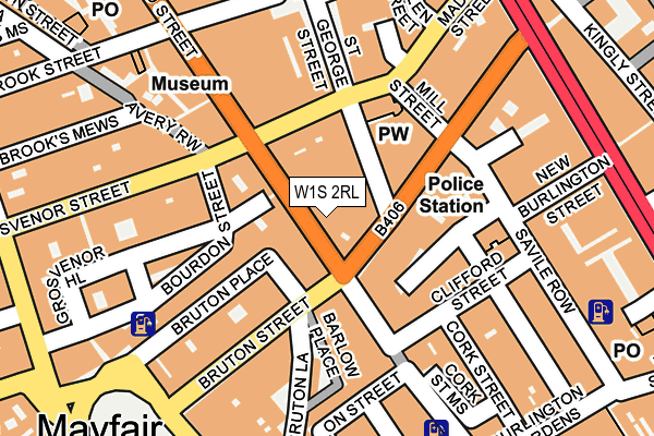 W1S 2RL map - OS OpenMap – Local (Ordnance Survey)