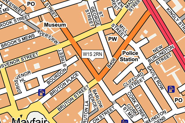 W1S 2RN map - OS OpenMap – Local (Ordnance Survey)