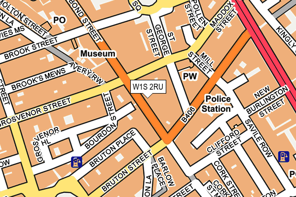 W1S 2RU map - OS OpenMap – Local (Ordnance Survey)