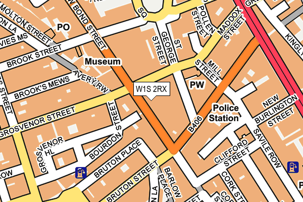 W1S 2RX map - OS OpenMap – Local (Ordnance Survey)