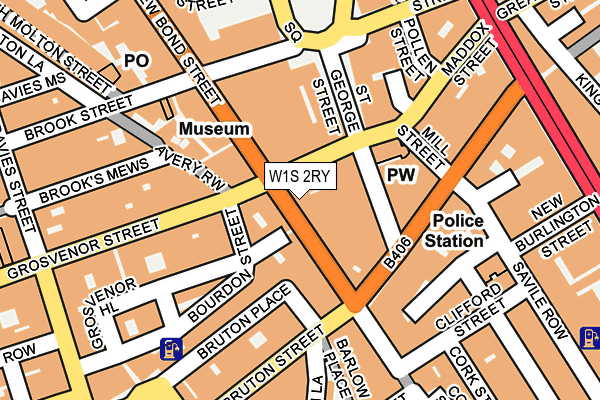 W1S 2RY map - OS OpenMap – Local (Ordnance Survey)