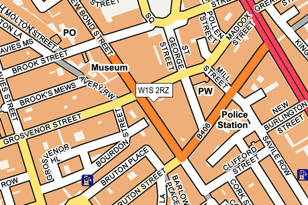 W1S 2RZ map - OS OpenMap – Local (Ordnance Survey)