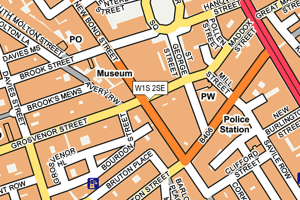 W1S 2SE map - OS OpenMap – Local (Ordnance Survey)