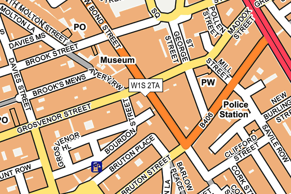 W1S 2TA map - OS OpenMap – Local (Ordnance Survey)