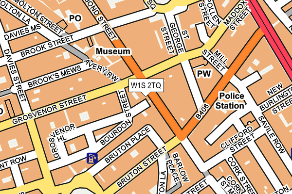 W1S 2TQ map - OS OpenMap – Local (Ordnance Survey)