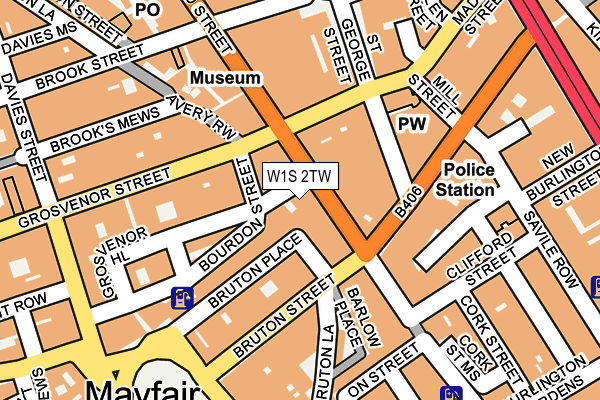 W1S 2TW map - OS OpenMap – Local (Ordnance Survey)