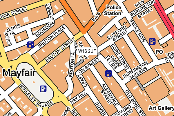 W1S 2UF map - OS OpenMap – Local (Ordnance Survey)