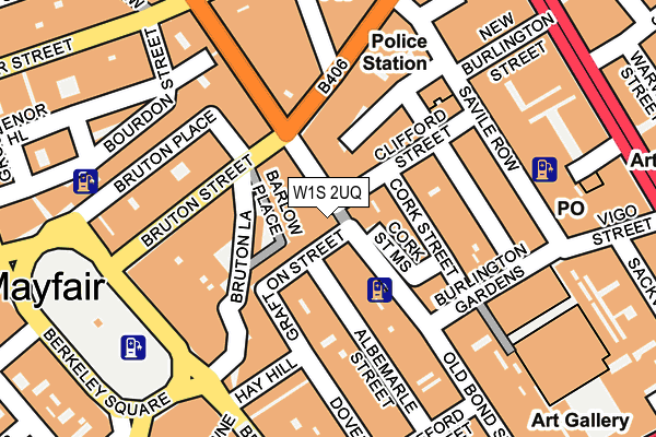 W1S 2UQ map - OS OpenMap – Local (Ordnance Survey)