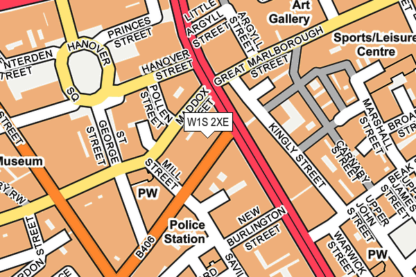 W1S 2XE map - OS OpenMap – Local (Ordnance Survey)