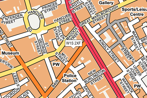 W1S 2XF map - OS OpenMap – Local (Ordnance Survey)